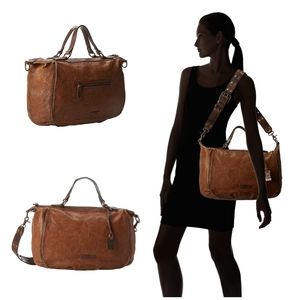 Frye Becca Satchel Brown